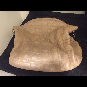 Authentic Christian Dior beige handbag